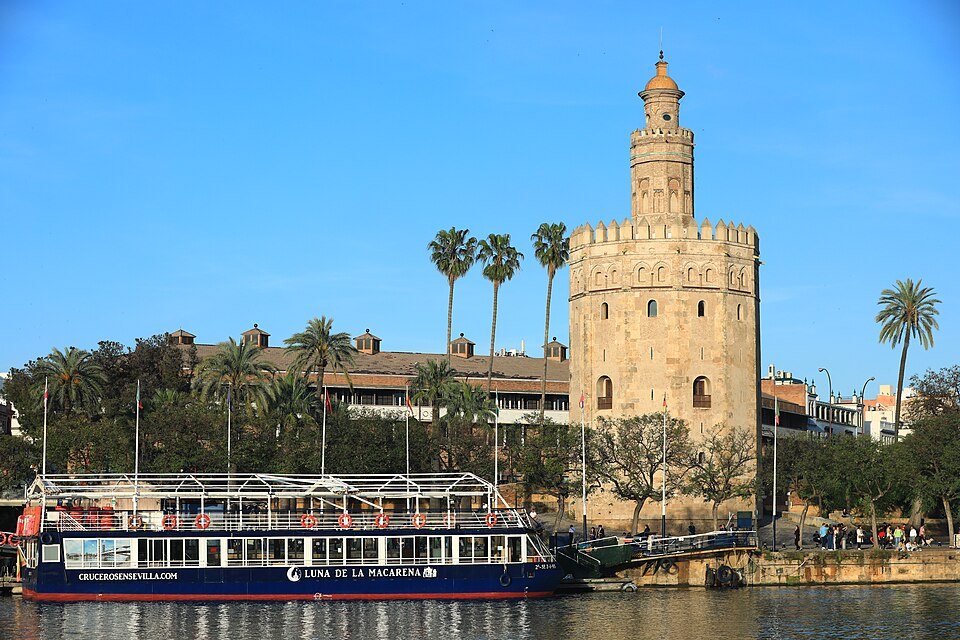 Sevilla   Torre del Oro and river Guadalquivir   2